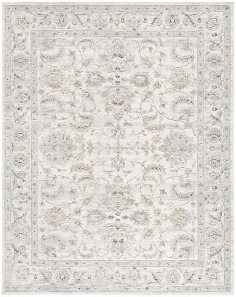 Avalon Polyester Rug in Ivory and Blue - The Mayfair Hall
