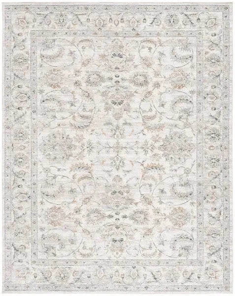 Avalon Polyester Rug in Ivory and Blue - The Mayfair Hall