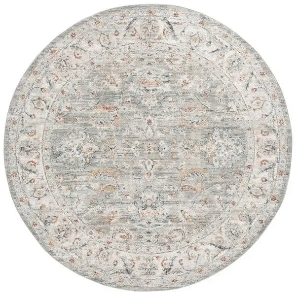 Avalon Polyester Rug in Gray and Light Blue - The Mayfair Hall
