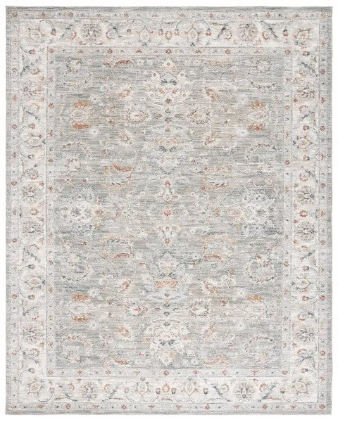 Avalon Polyester Rug in Gray and Light Blue - The Mayfair Hall