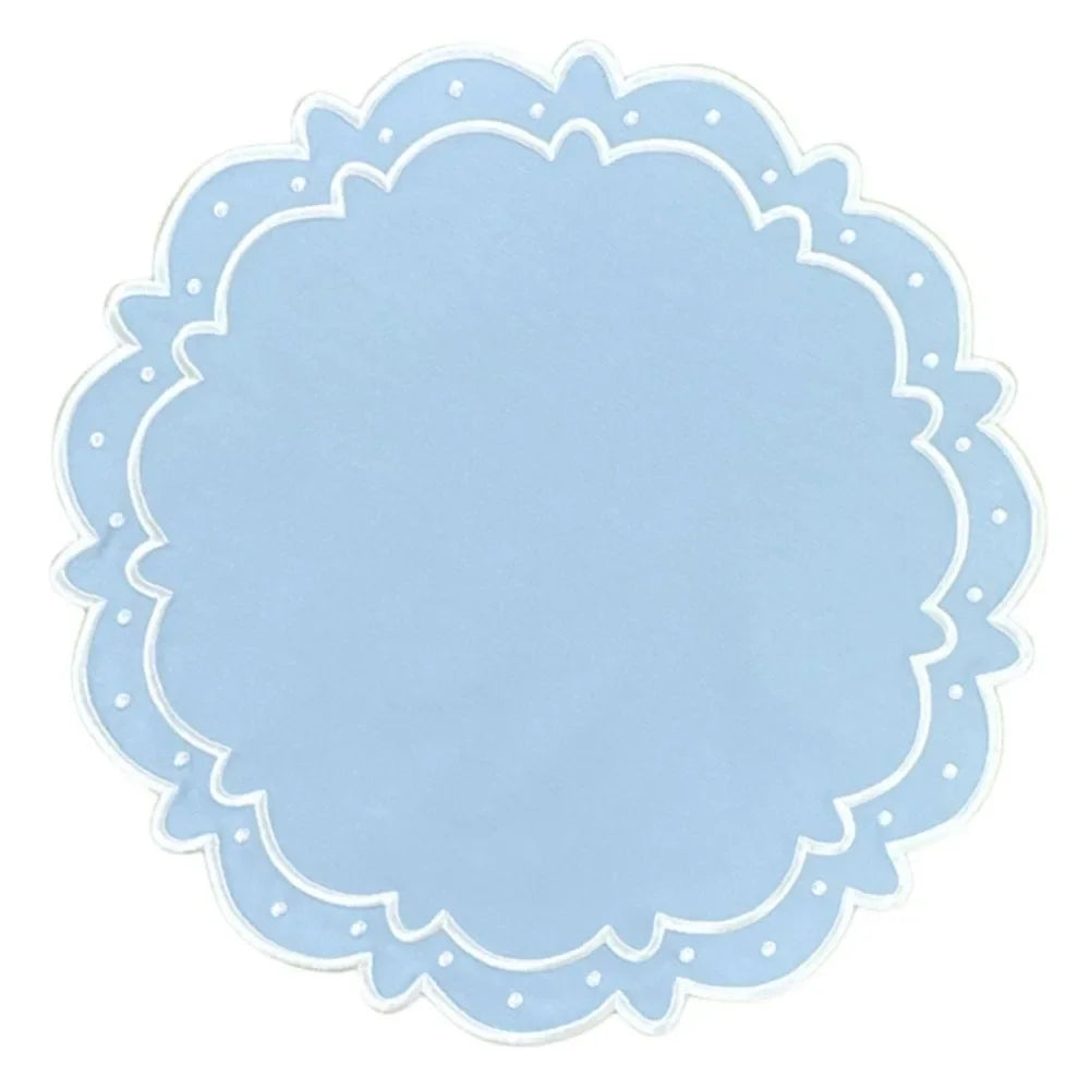 Ava Cotton Placemat in Blue (Set of 4) - The Mayfair Hall