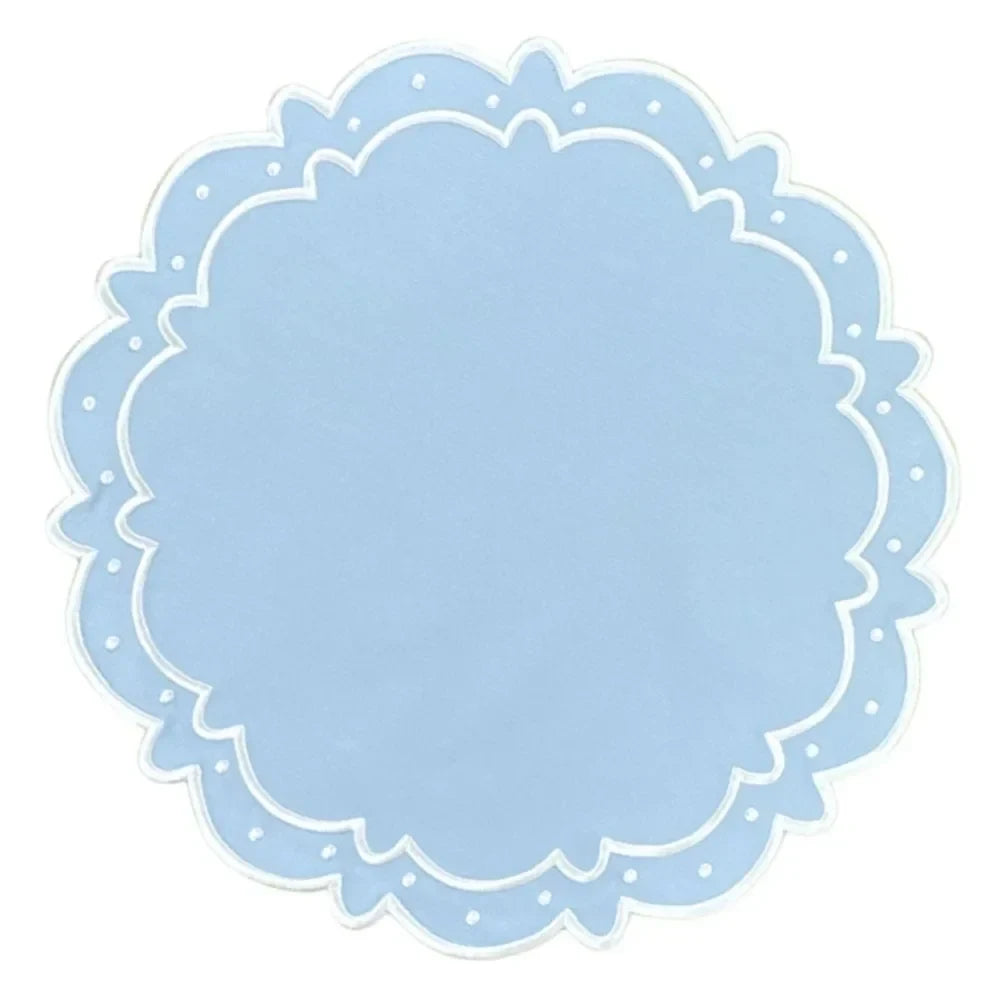 Ava Cotton Placemat in Blue (Set of 4) - The Mayfair Hall
