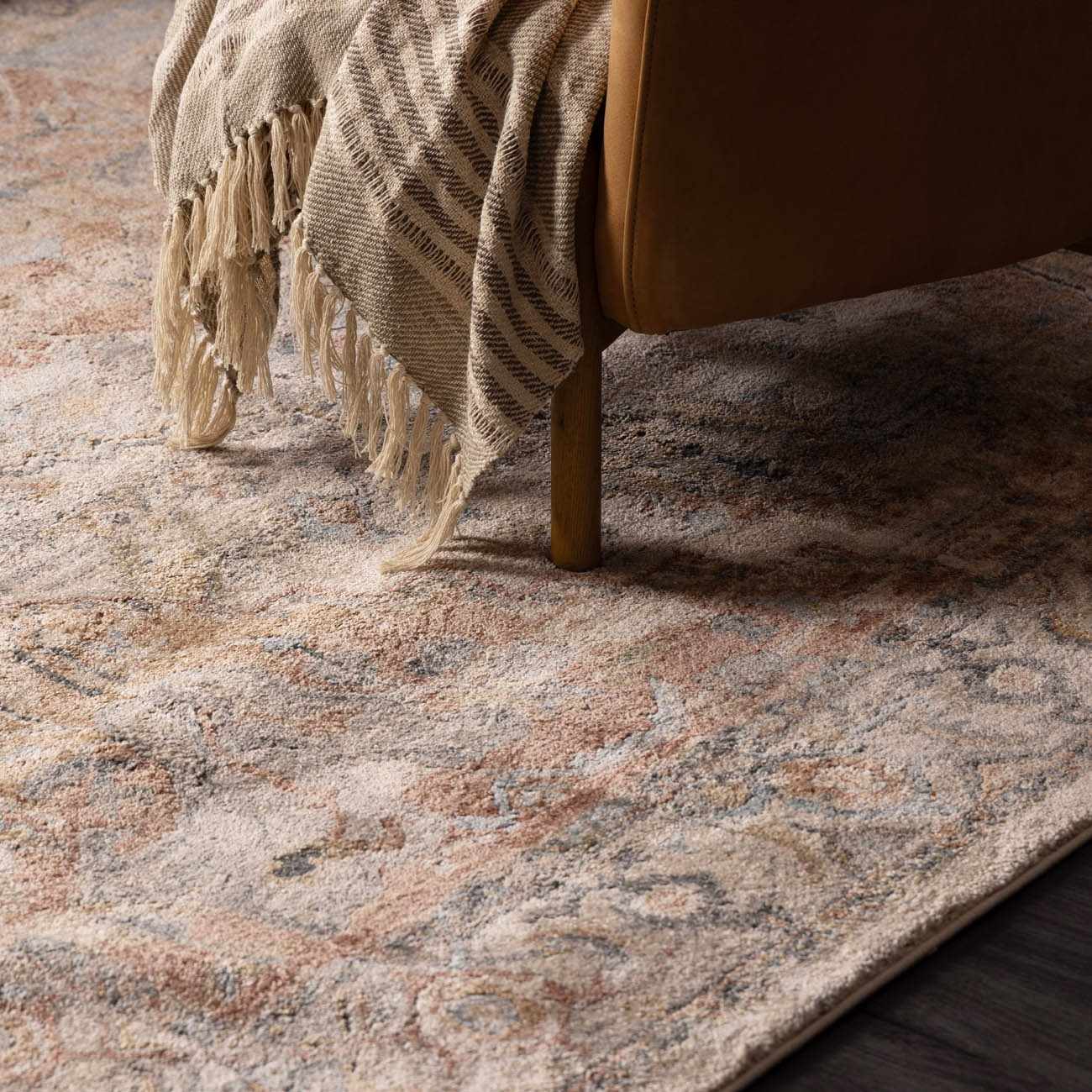 Vaeda Blue & Beige Thick Luxe Rug