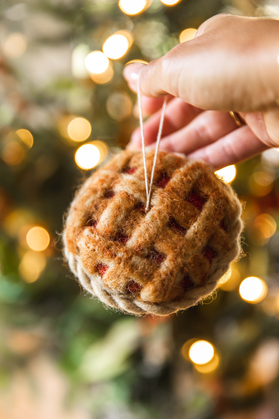 Granny's Apple Pie Felt Ornament