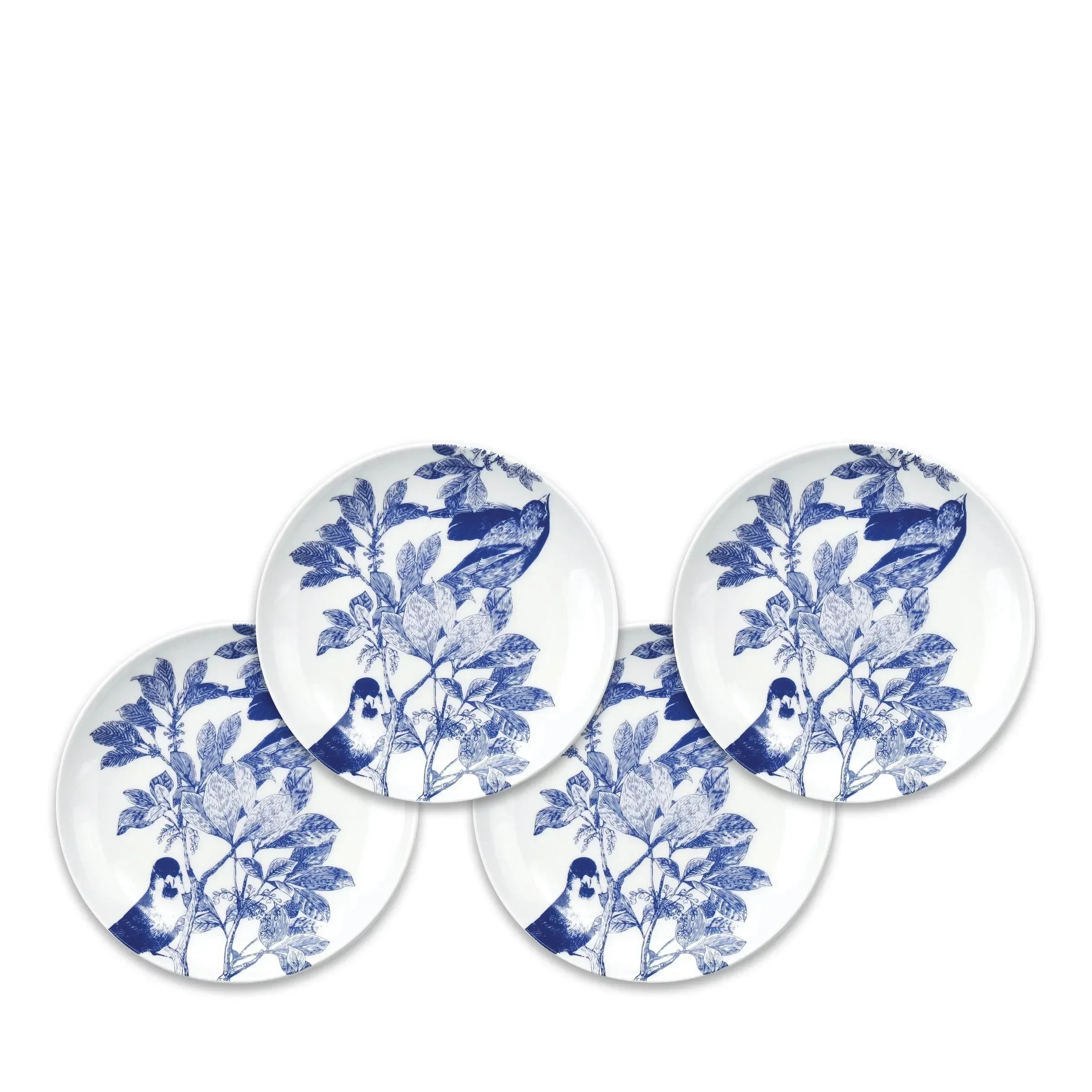 Arbor Birds Porcelain Small Plates (Set of 4) - The Mayfair Hall