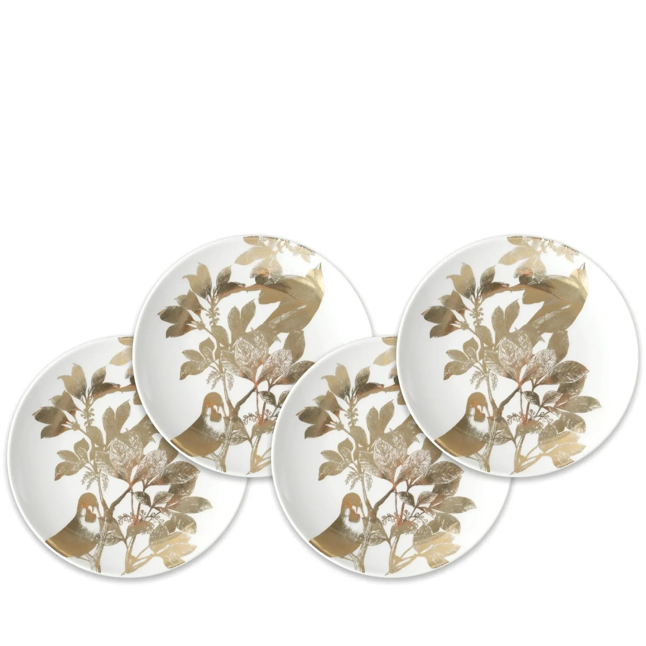 Arbor Birds Porcelain Small Plates (Set of 4) - The Mayfair Hall