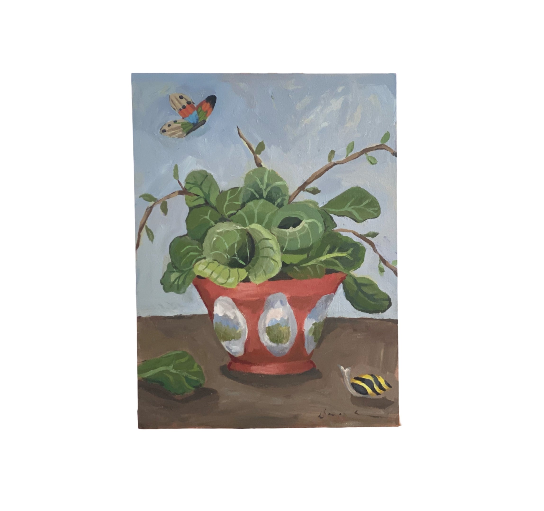 Dana Gibson Large Cabbage in Cachepot, Unframed