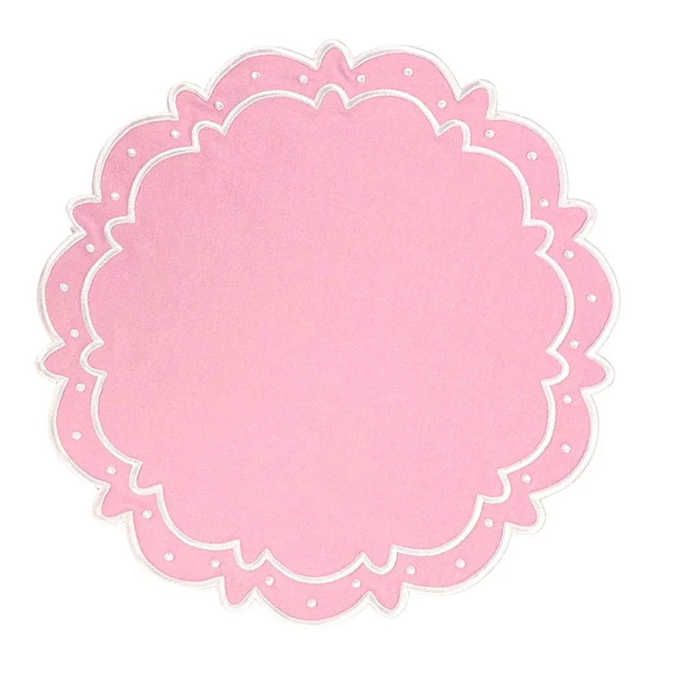 Ava Placemat - Pink (Set of 4) - The Mayfair Hall