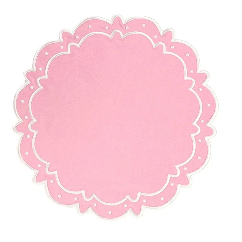 Ava Placemat - Pink (Set of 4) - The Mayfair Hall