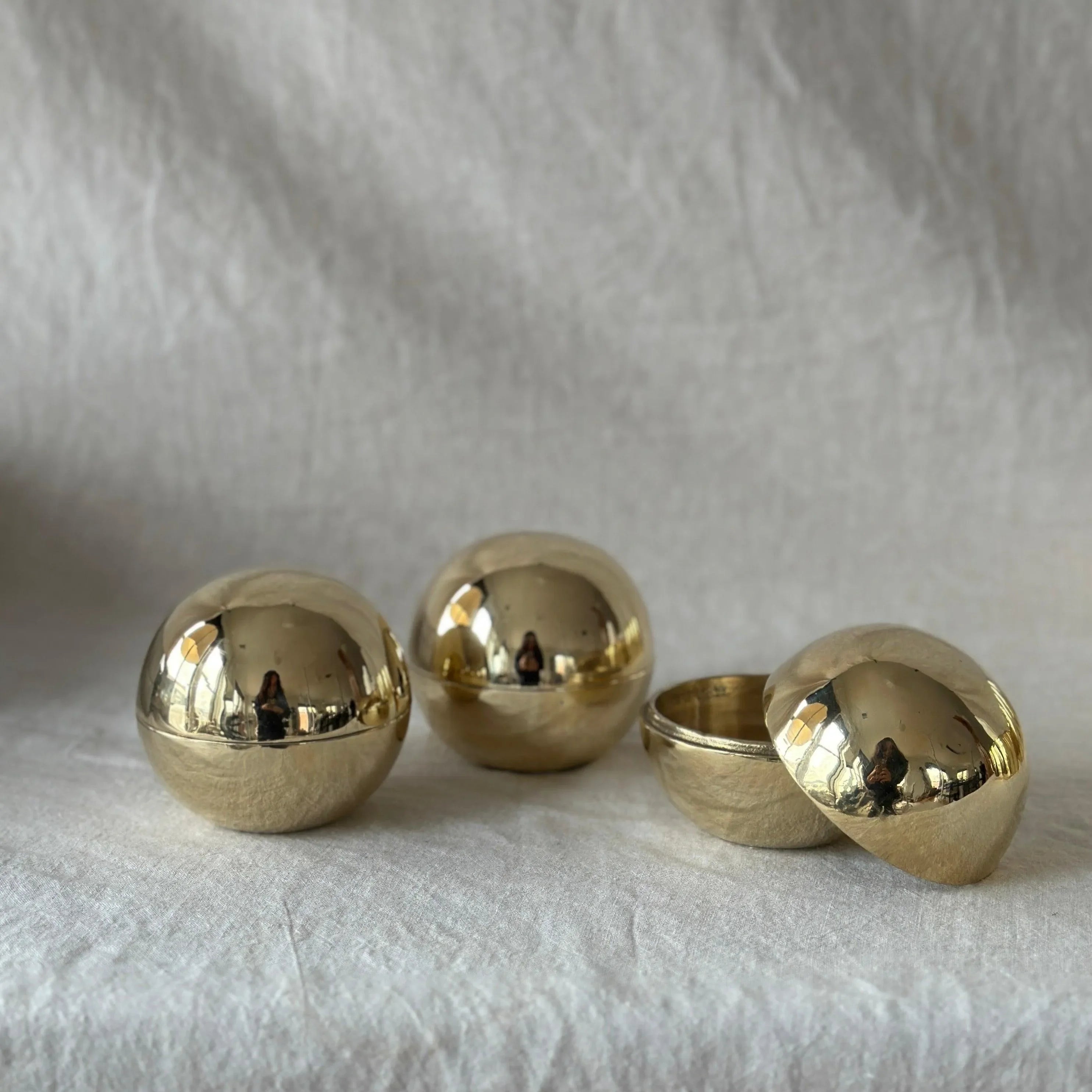 Small Dot Box in Brass - The Mayfair Hall