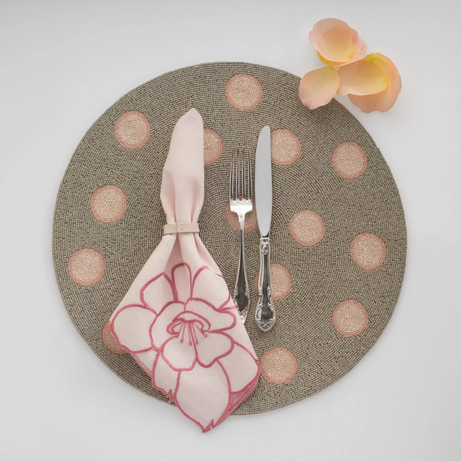 Peony dinner napkins, set of two