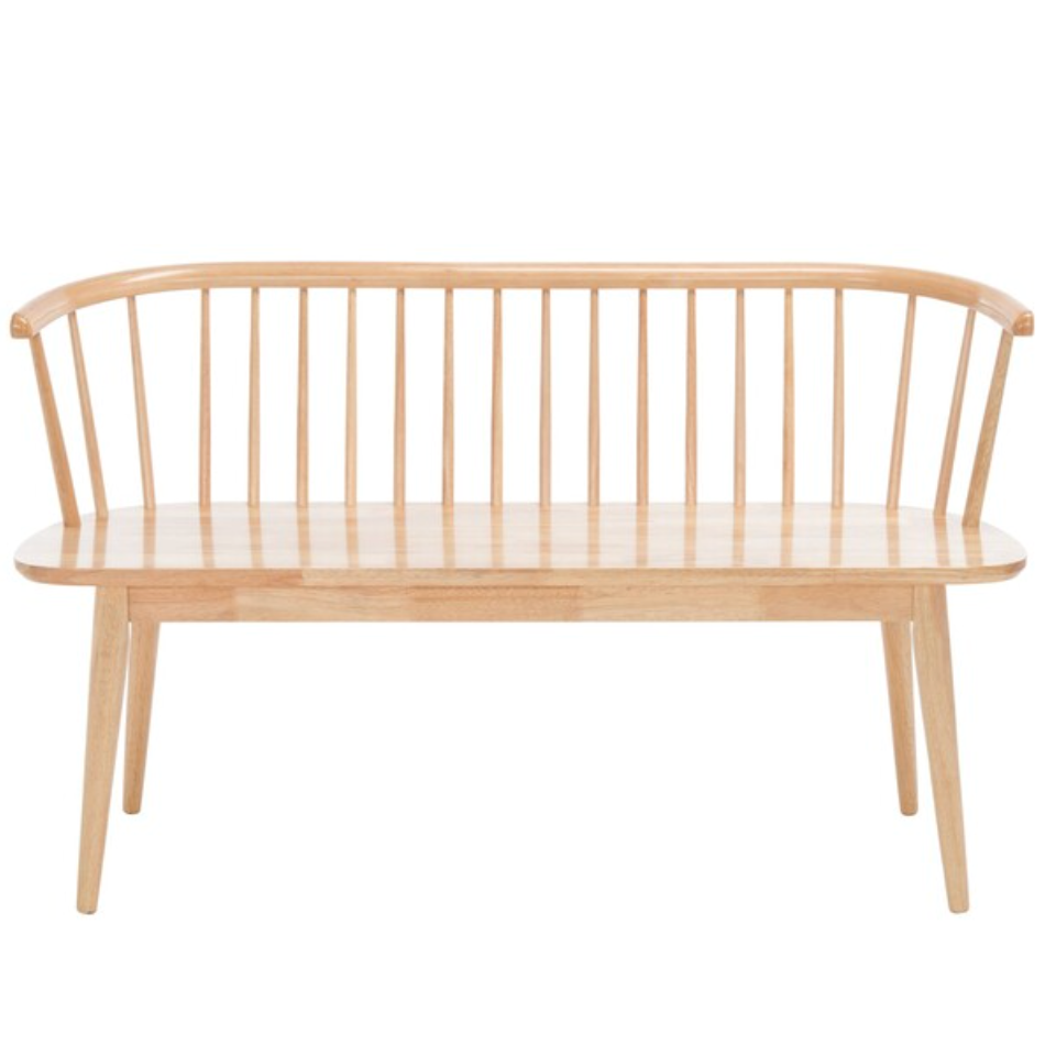 Blanchard Spindle Back Bench in Natural