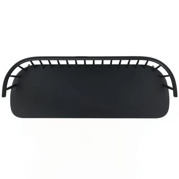 Blanchard Wood Bench in Matte Black with Curved Spindle Back