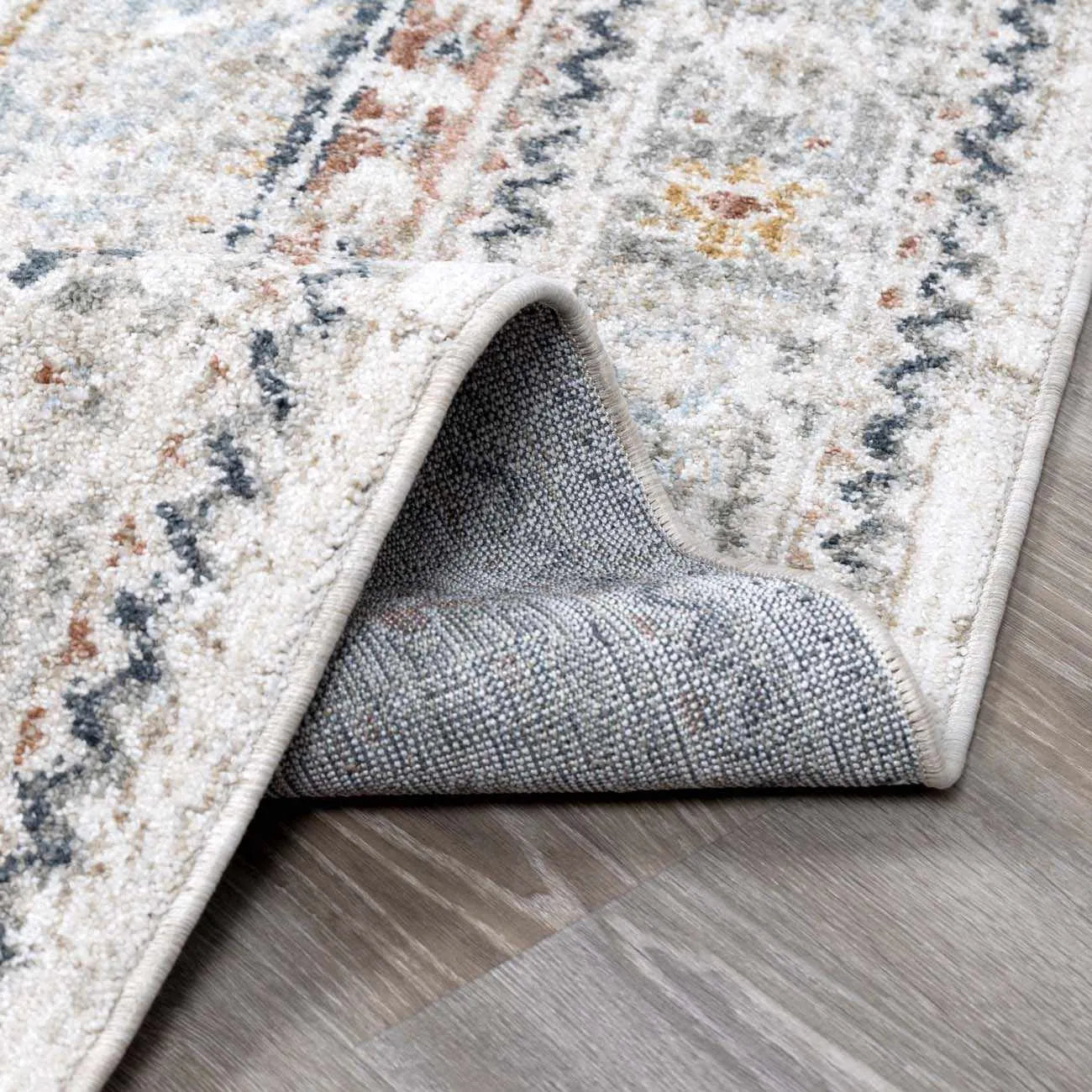 Kouta Cream and Light Gray Area Rug