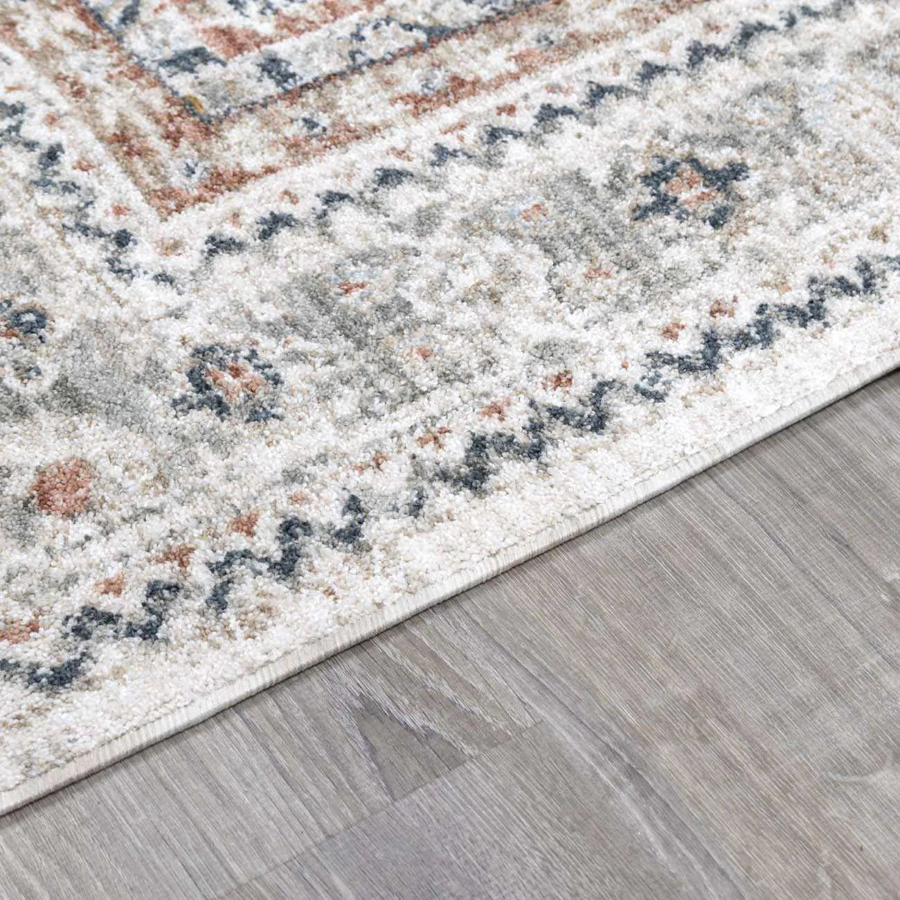 Kouta Cream and Light Gray Area Rug