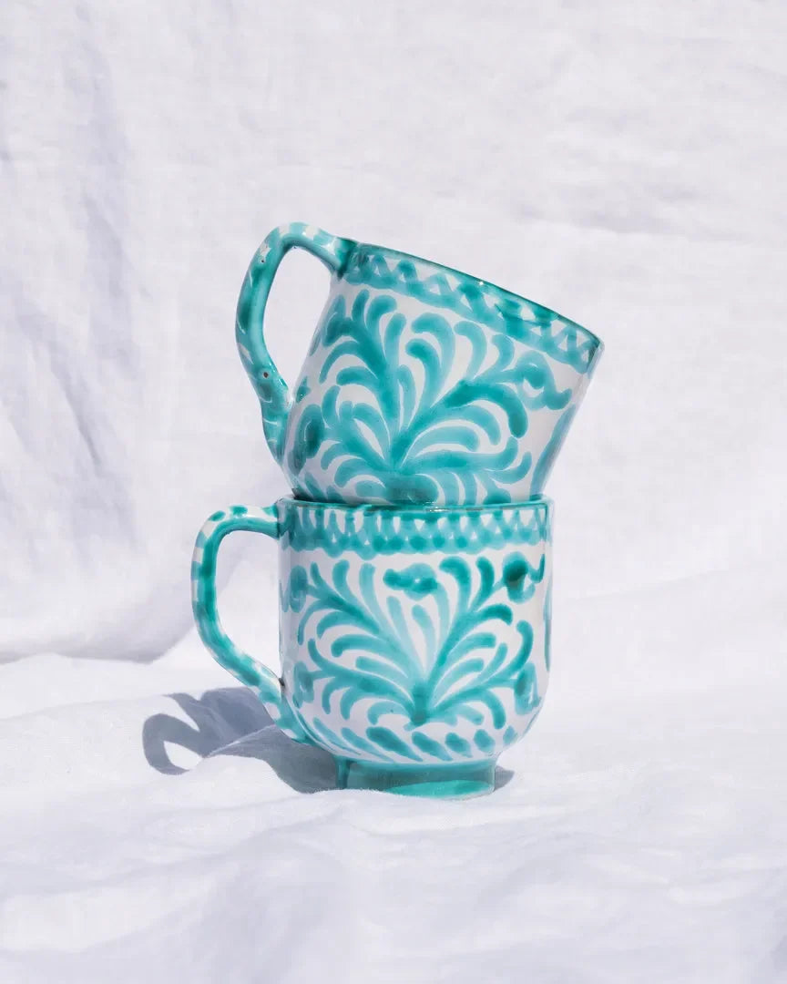 Mug with hand painted designs - The Mayfair Hall