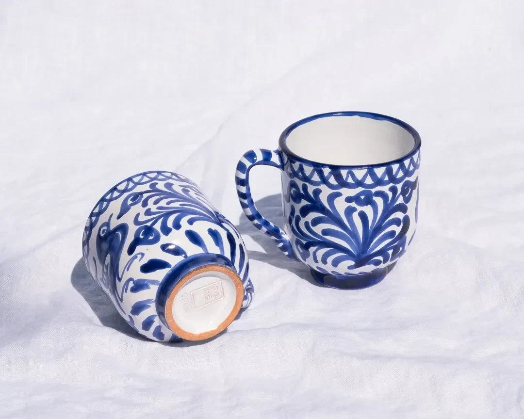 Mug with hand painted designs - The Mayfair Hall