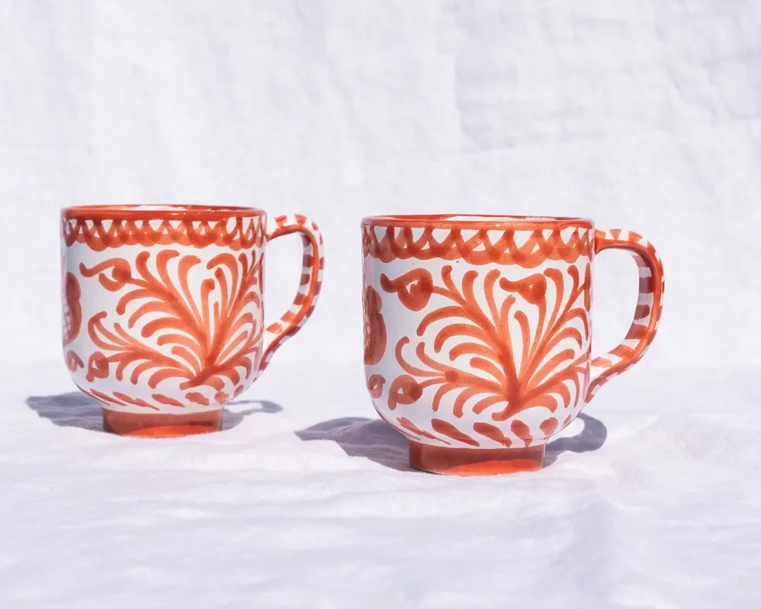 Mug with hand painted designs - The Mayfair Hall
