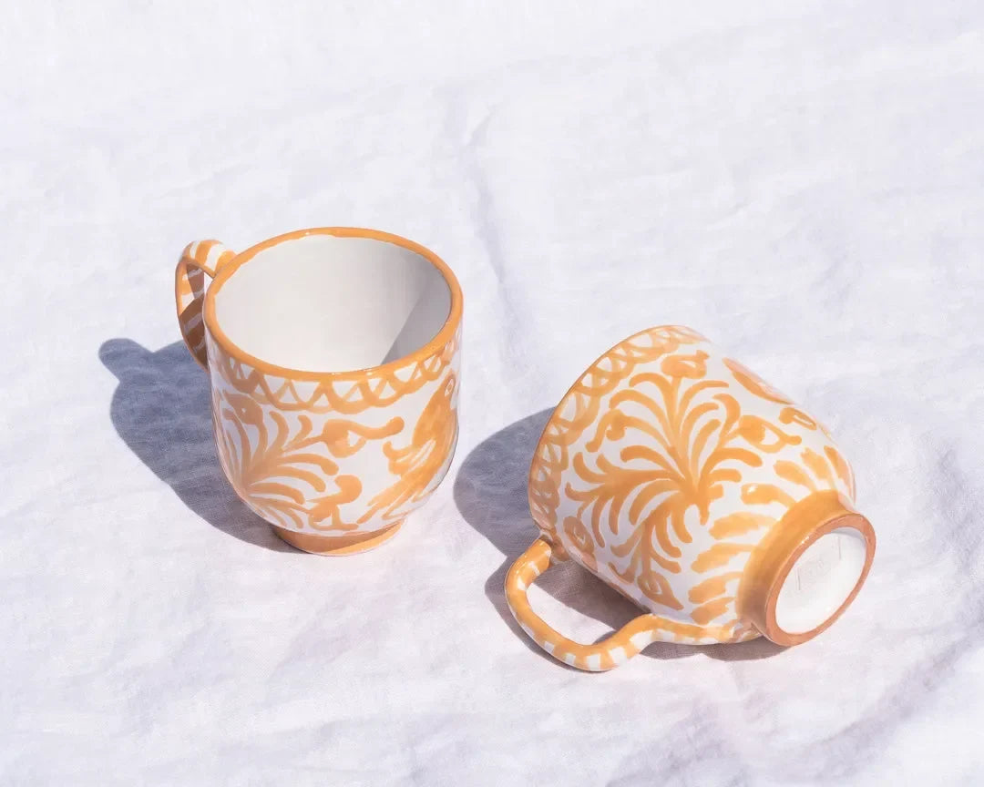 Mug with hand painted designs - The Mayfair Hall