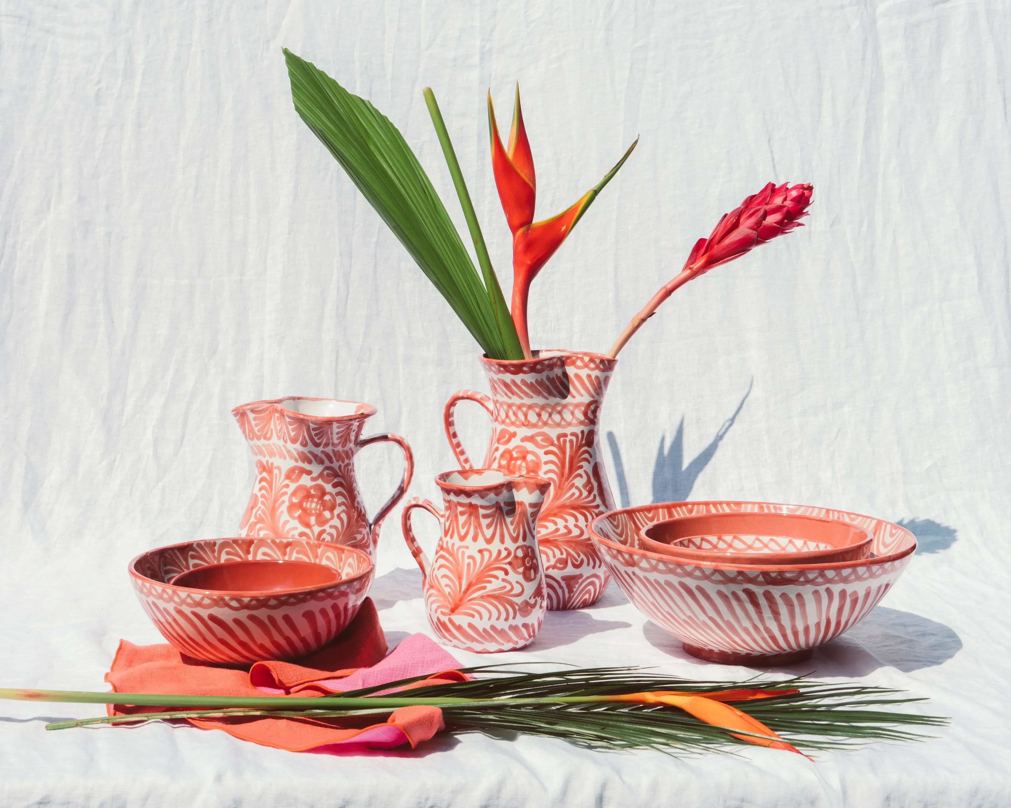 Medium bowl with hand painted designs - The Mayfair Hall