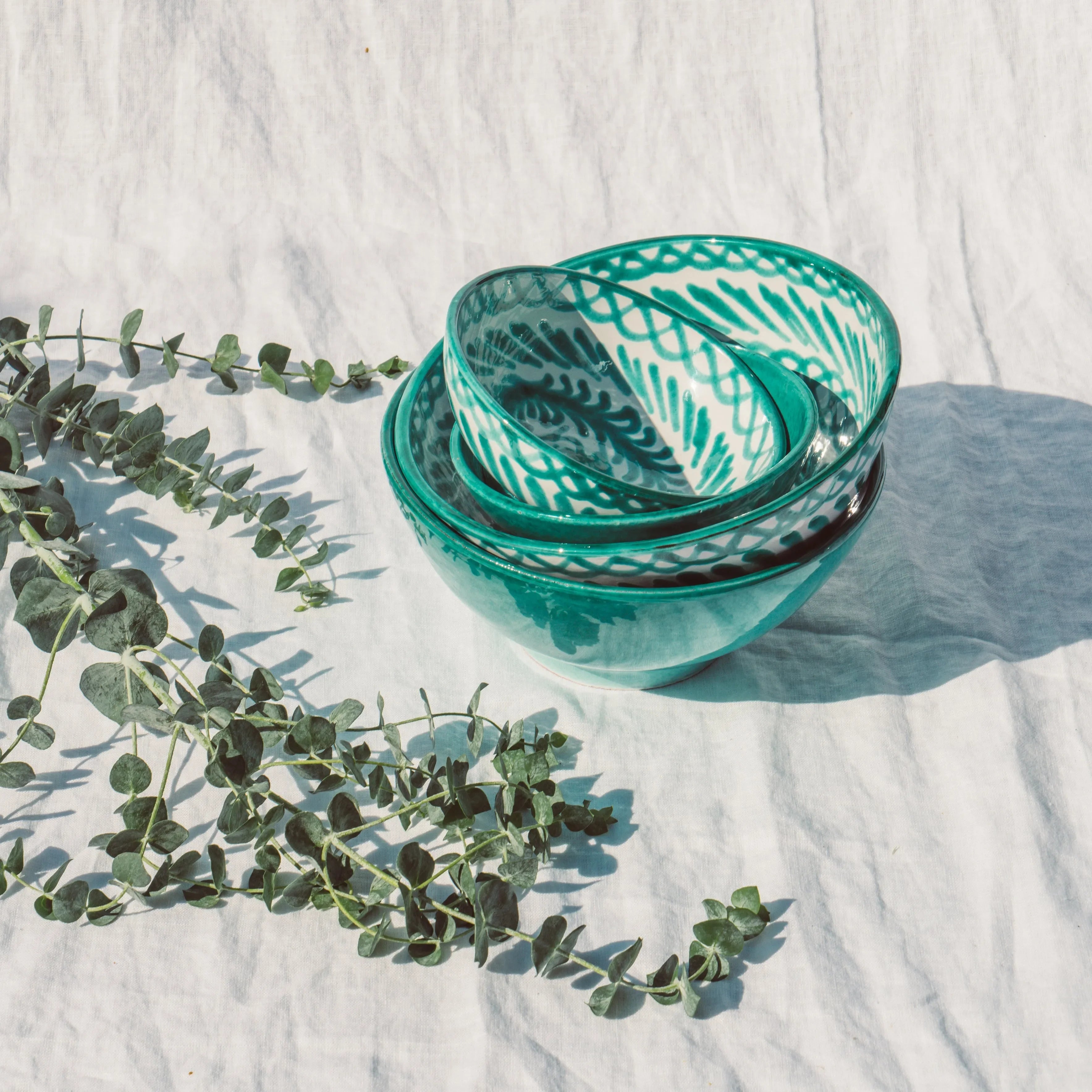Small bowl with hand painted designs - The Mayfair Hall