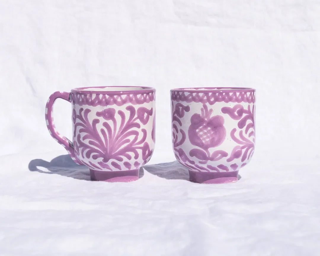 Mug with hand painted designs - The Mayfair Hall