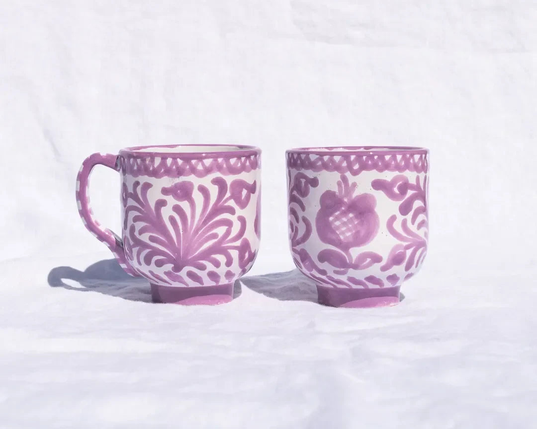 Mug with hand painted designs - The Mayfair Hall