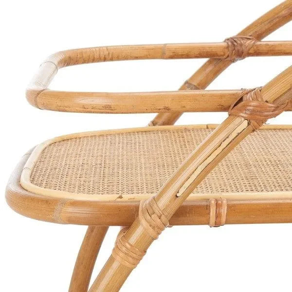 Treise Rattan Bar Cart in Natural - The Mayfair Hall