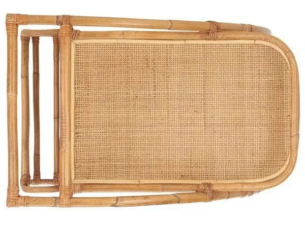Treise Rattan Bar Cart in Natural - The Mayfair Hall