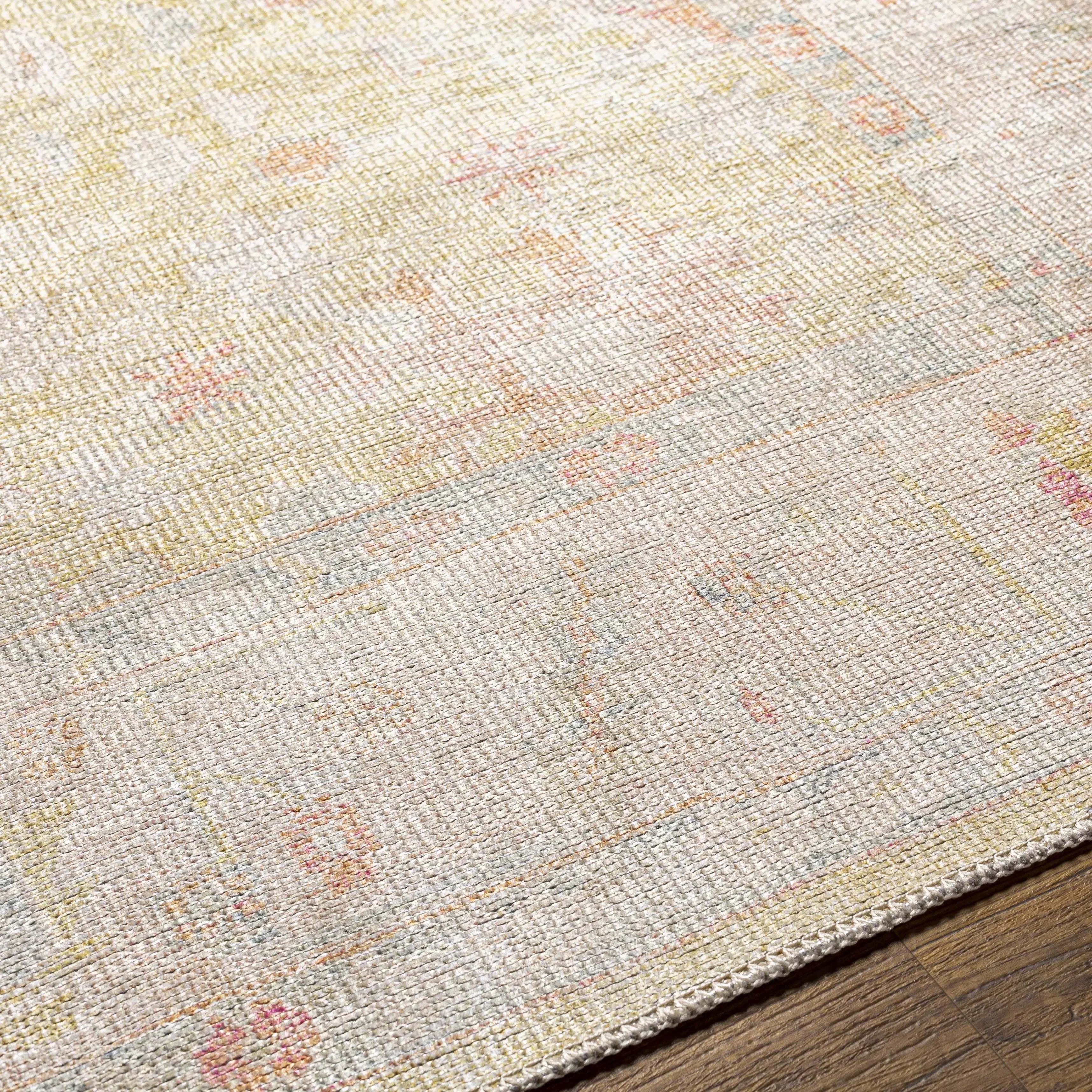 Bozkurt Distressed Washable Rug - The Mayfair Hall