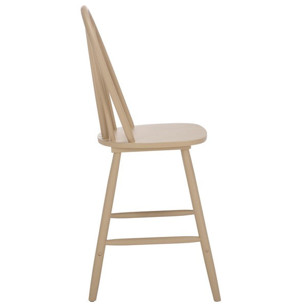 Omaha Wood Counter Stool in Khaki