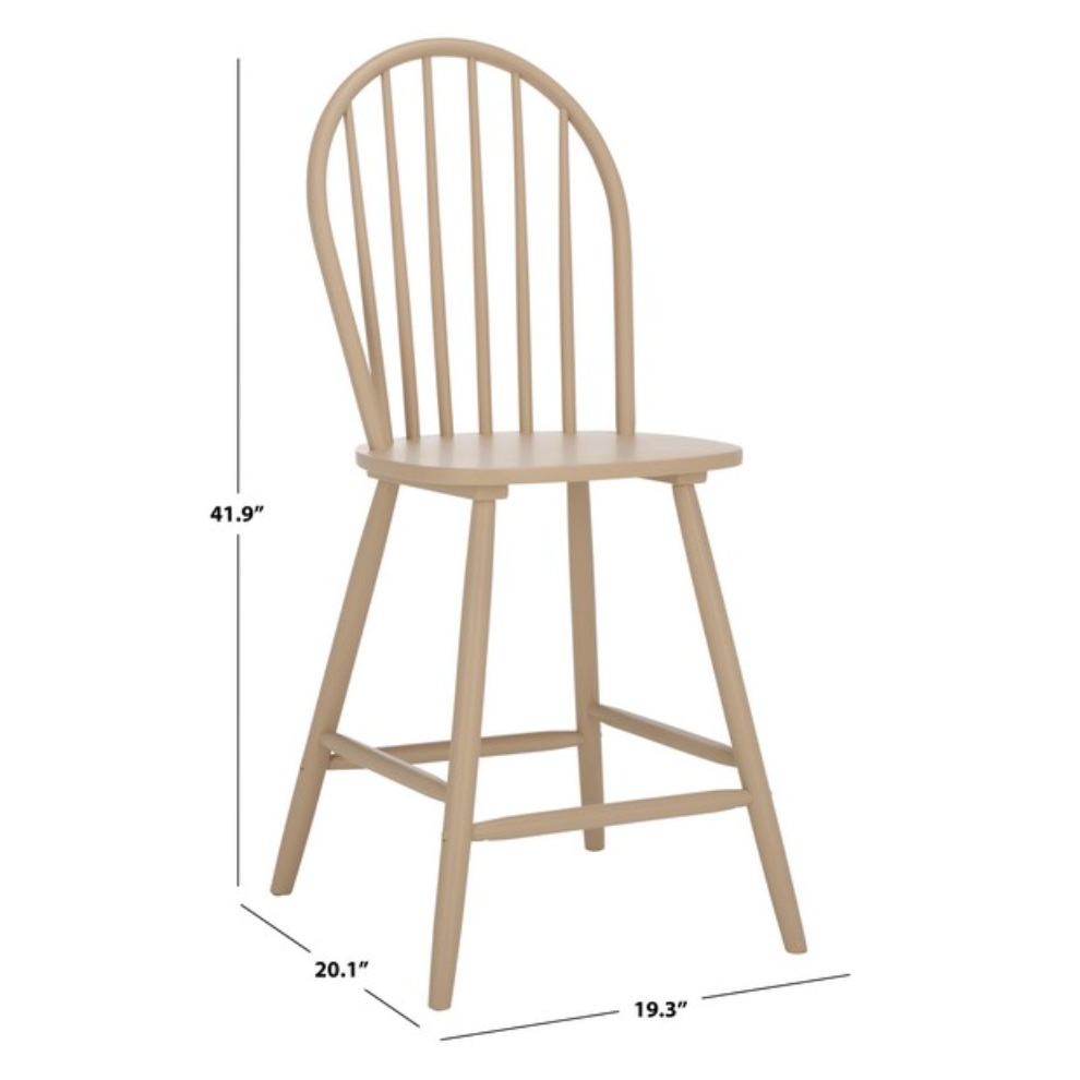 Omaha Wood Counter Stool in Khaki