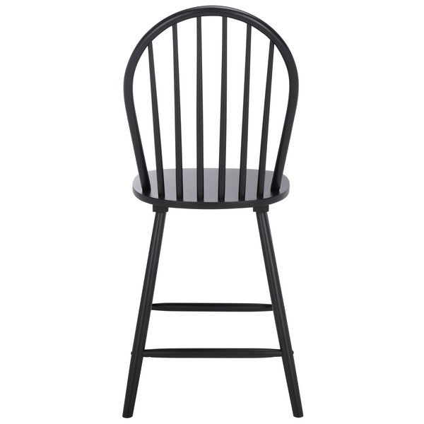 Omaha Wood Counter Stool in Black