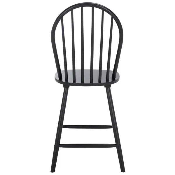 Omaha Wood Counter Stool in Black