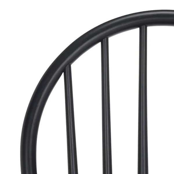 Omaha Wood Counter Stool in Black