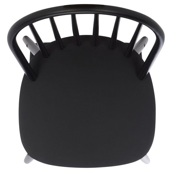 Omaha Wood Counter Stool in Black