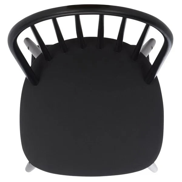 Omaha Wood Counter Stool in Black