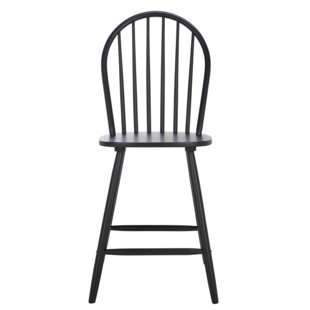 Omaha Wood Counter Stool in Black