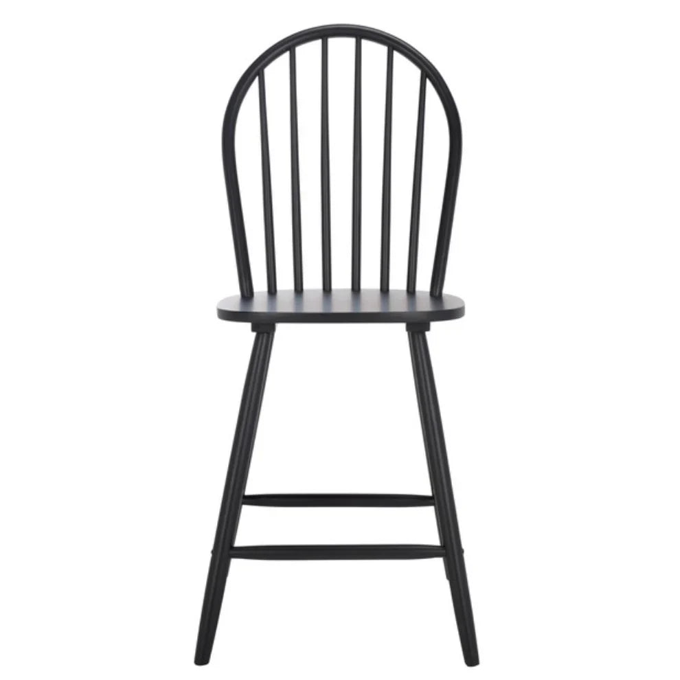 Omaha Wood Counter Stool in Black