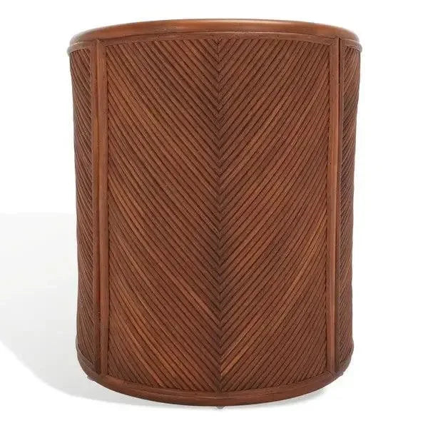 Barnette Rattan Accent Chair in Amber - The Mayfair Hall