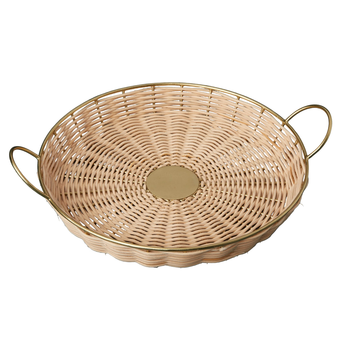 Rowan Woven Cane Round Tray