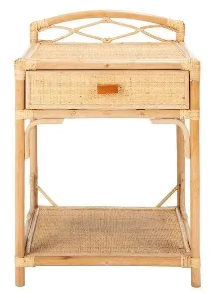 Bea Rattan Nightstand in Natural - The Mayfair Hall