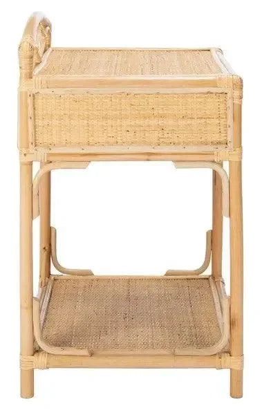 Bea Rattan Nightstand in Natural - The Mayfair Hall