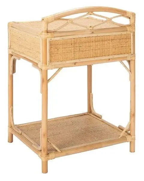 Bea Rattan Nightstand in Natural - The Mayfair Hall