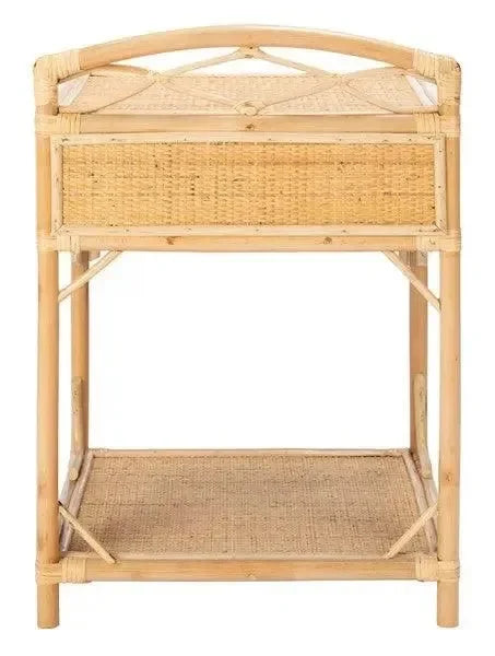 Bea Rattan Nightstand in Natural - The Mayfair Hall