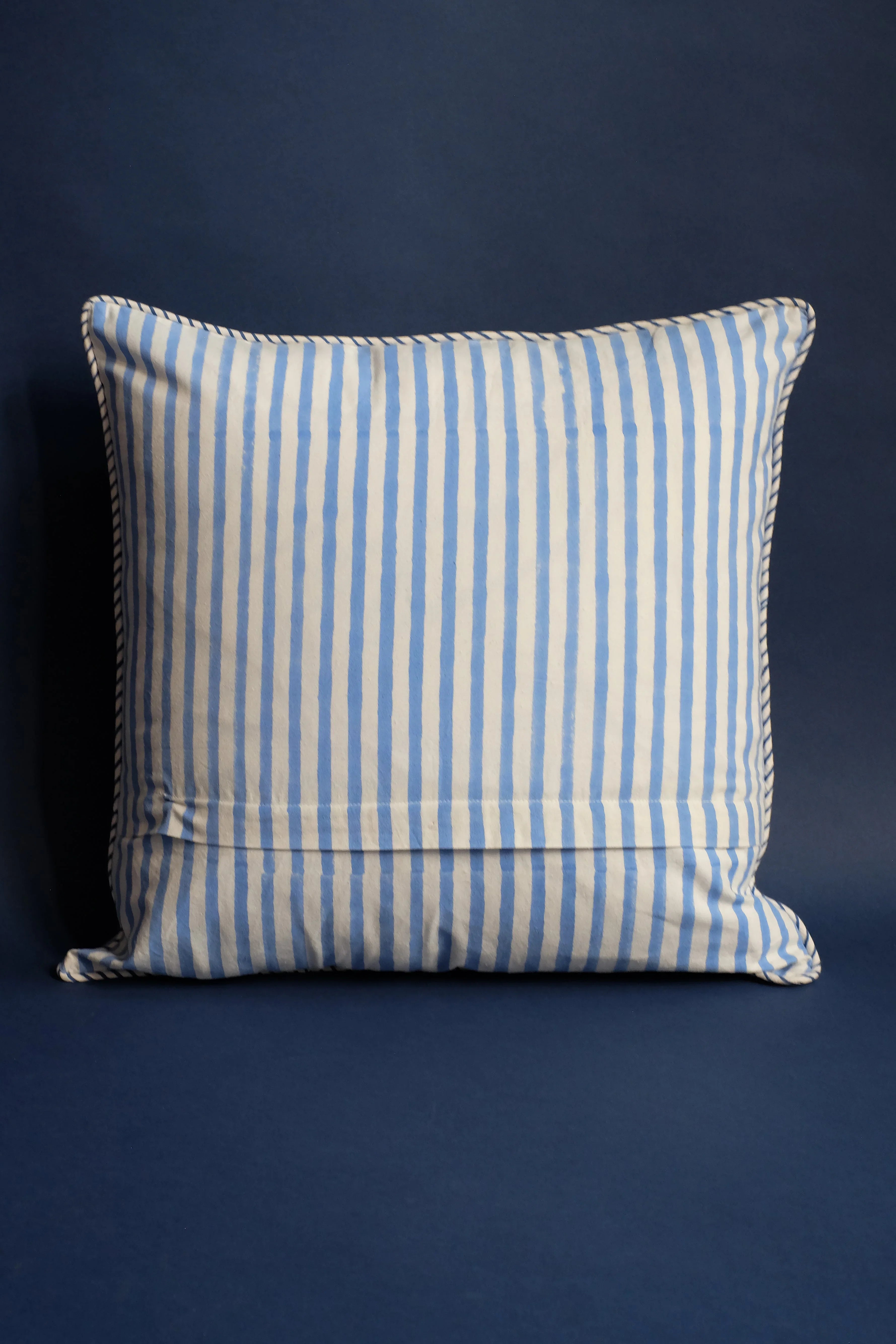 Blue Hydrangea Blockprint Pillow - The Mayfair Hall
