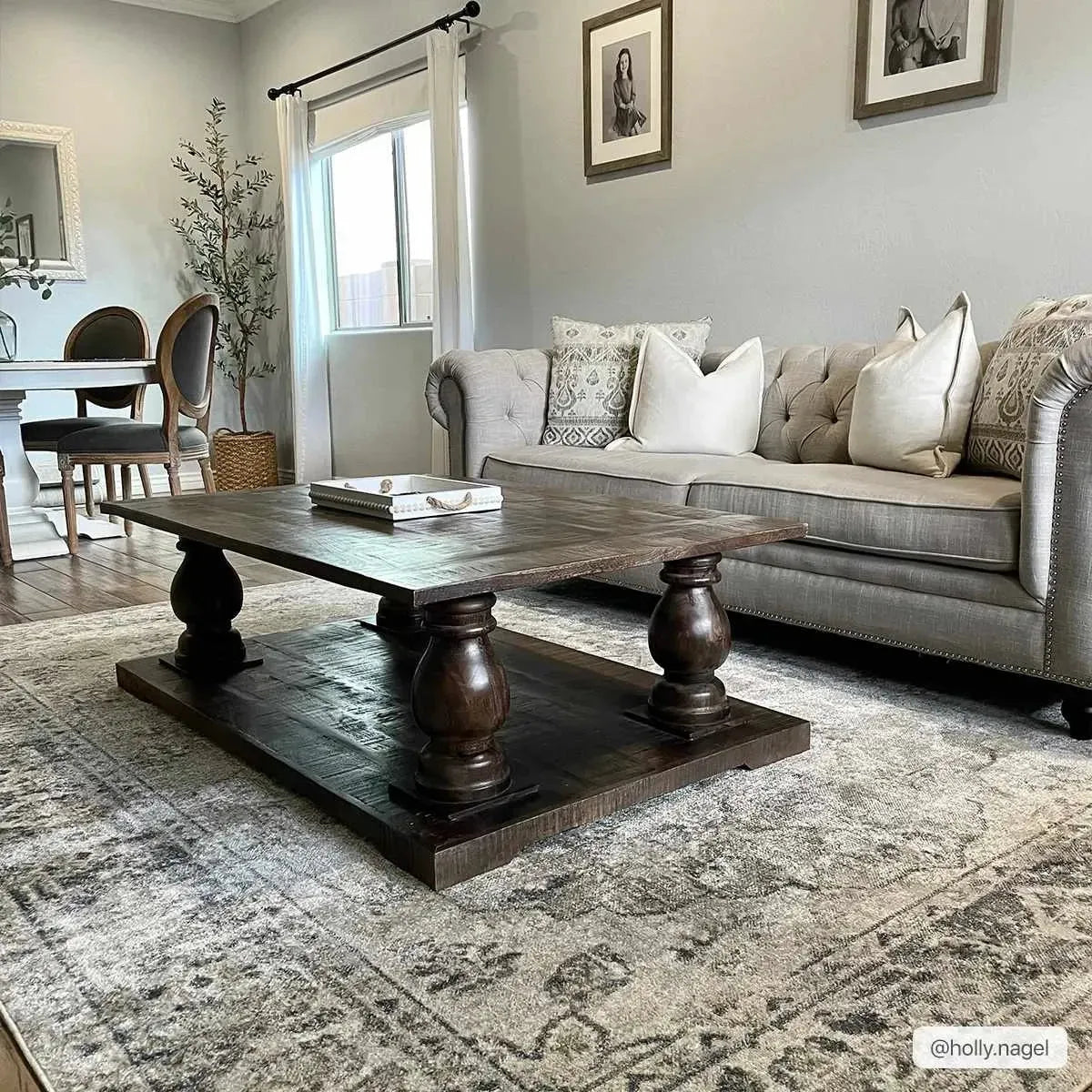 Rudo Blue Washable Area Rug - The Mayfair Hall