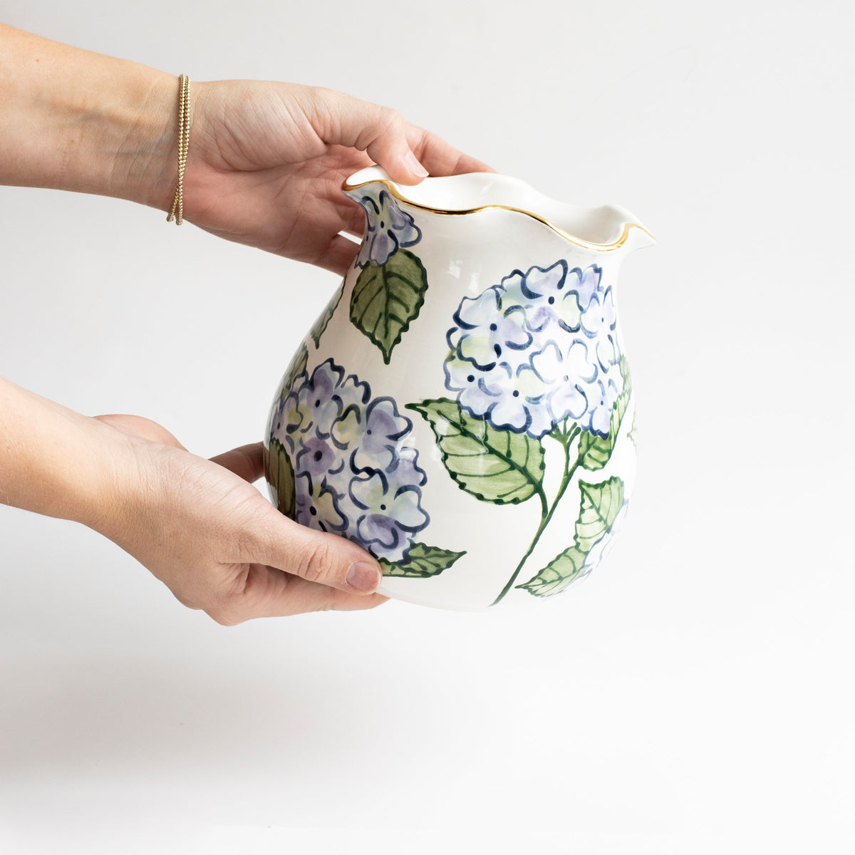 Blue Hydrangea Bouquet Vase