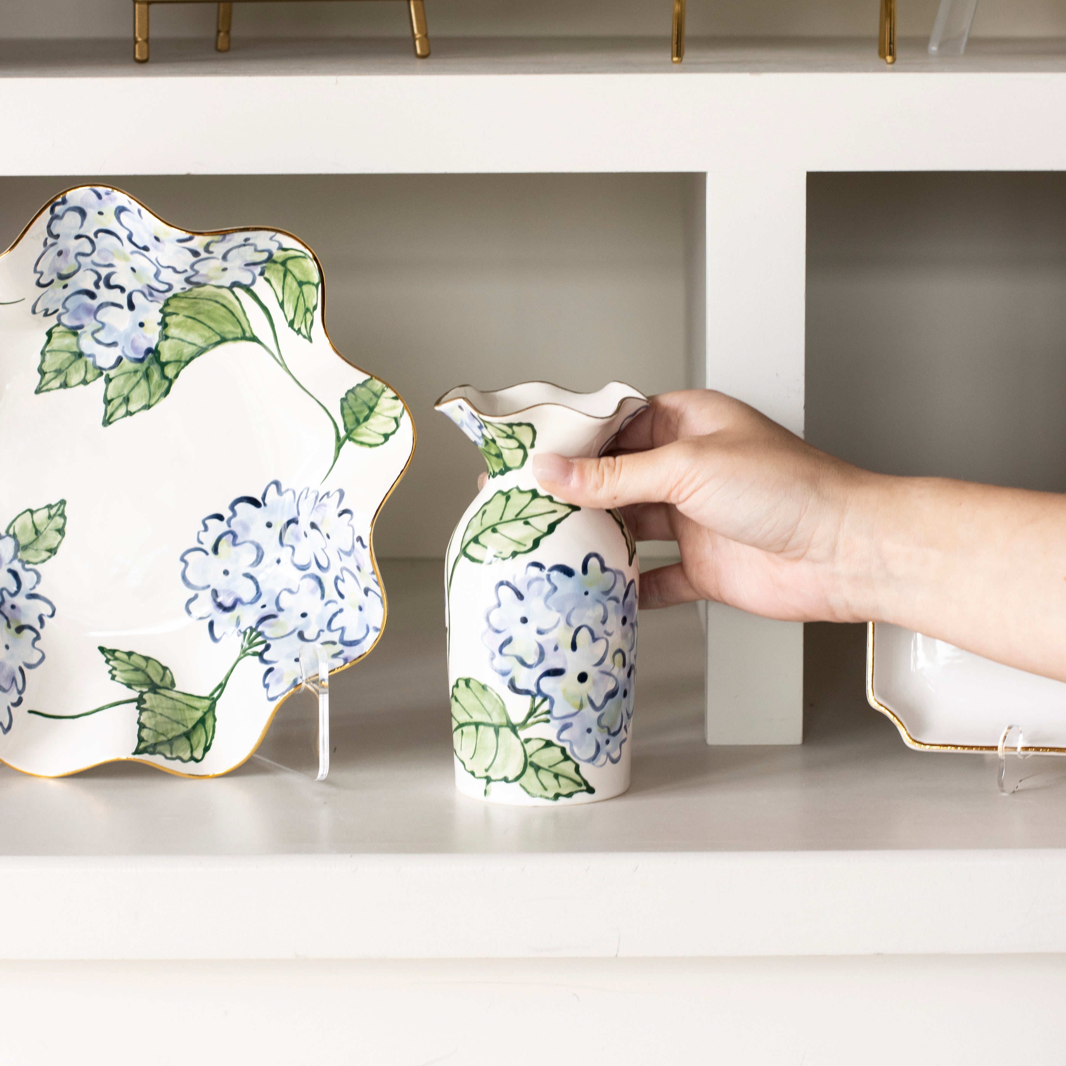 Blue Hydrangea Hyacinth Vases