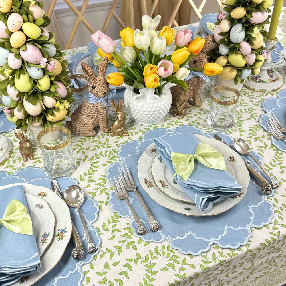 Lillian Placemat - Blue & Blue (Set of 4)